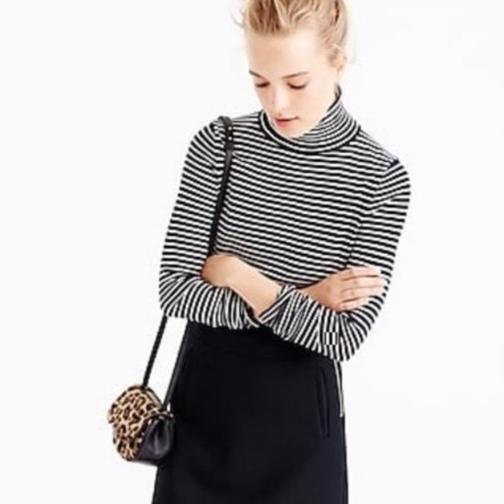 J. Crew | Striped Turtleneck Sweater, M